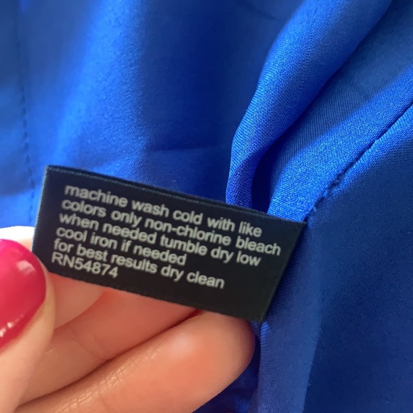 The Limited blue wnd white italian looking dress - Picture 9 of 9